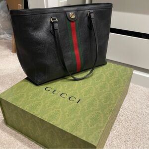 Gucci Ophidia Medium Black Tote